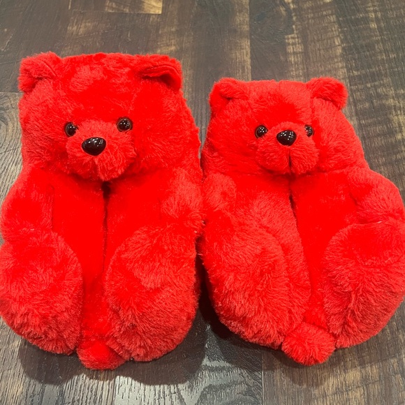 TEDDY BEAR FLUFFY SLIPPERS - Picture 3 of 9
